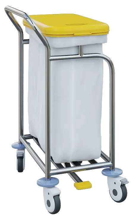 VNP Plus 01, vozík na prádlo a tříděný odpad, víko žluté